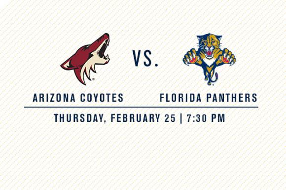 Arizona Coyotes vs. Florida Panthers at Gila River Arena