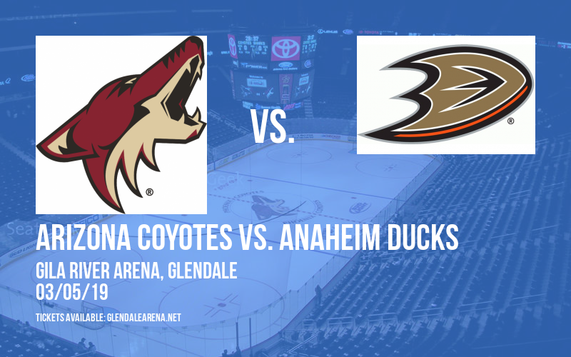 Arizona Coyotes vs. Anaheim Ducks at Gila River Arena tickets Arizona Coyotes vs. Anaheim Ducks at Gila River Arena