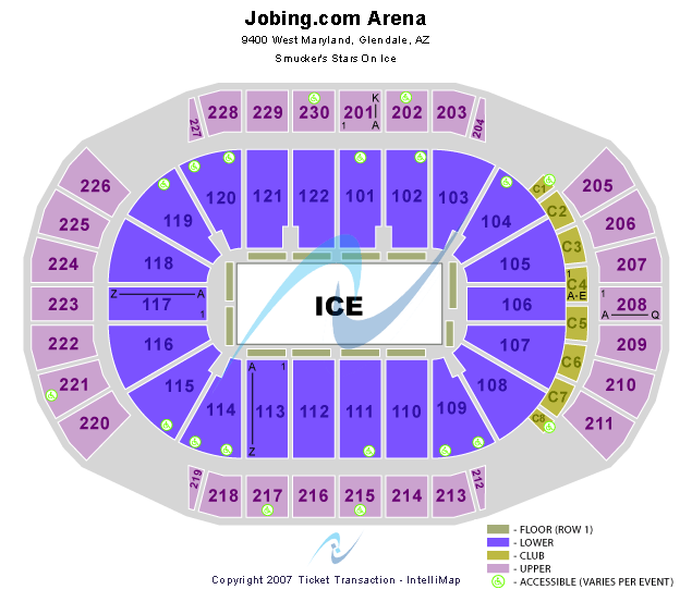 Gila River Arena Seating Chart Rows