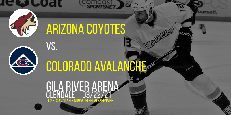 Arizona Coyotes vs. Colorado Avalanche at Gila River Arena