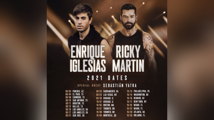 Enrique Iglesias & Ricky Martin at Gila River Arena