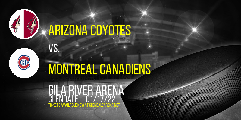 Arizona Coyotes vs. Montreal Canadiens at Gila River Arena