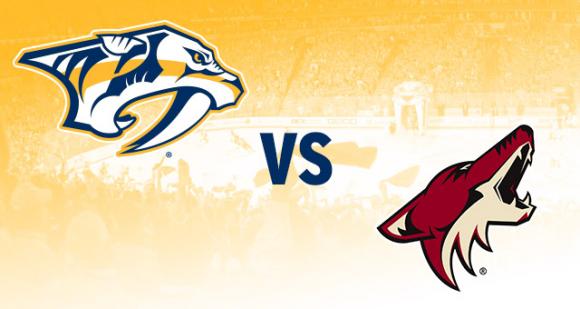 Arizona Coyotes vs. Nashville Predators at Gila River Arena