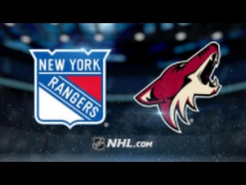 Arizona Coyotes vs. New York Rangers at Gila River Arena