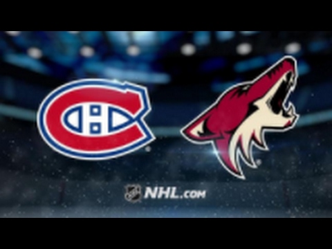 Arizona Coyotes vs. Montreal Canadiens at Gila River Arena