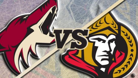 Arizona Coyotes vs. Ottawa Senators at Gila River Arena