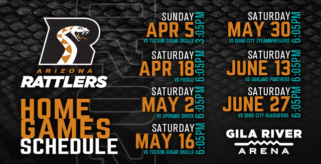 Arizona Rattlers vs. Tucson Sugar Skulls at Gila River Arena