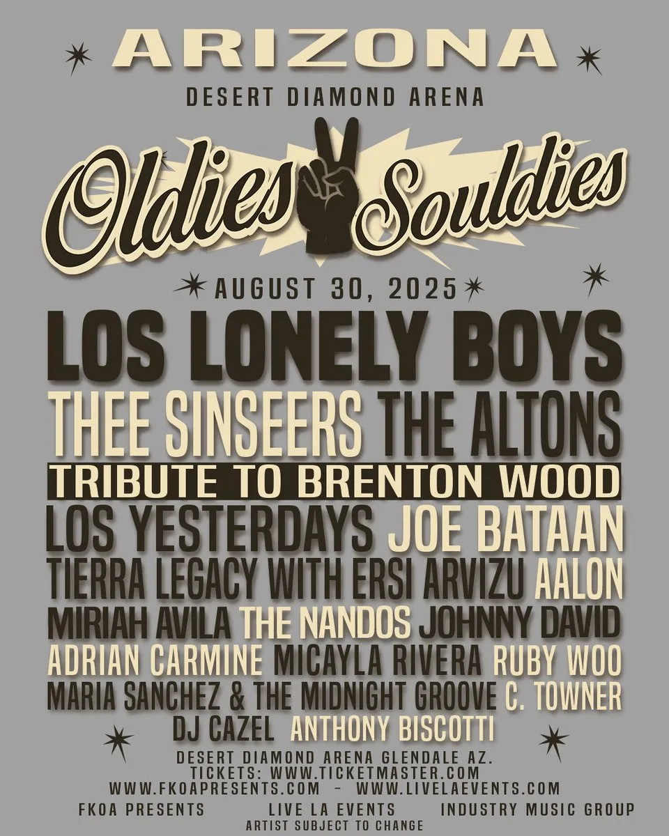 Oldies 2 Souldies: Los Lonely Boys, The Sinseers & The Altons