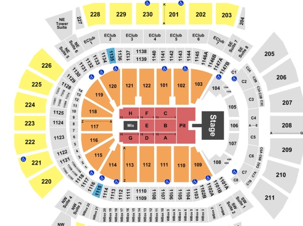 Diamond Arena Seating Chart